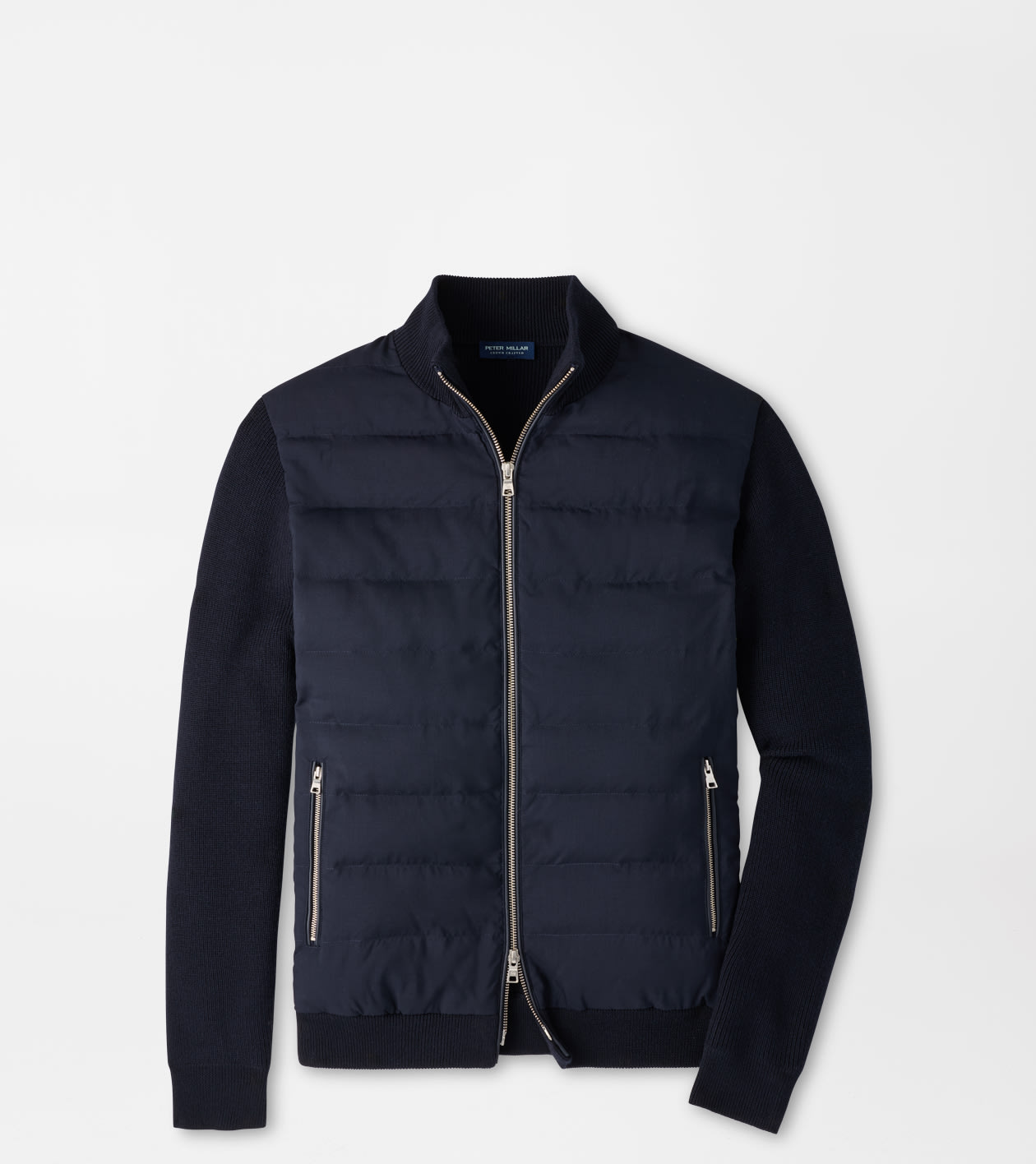 Roundhill Full-Zip Sweater in Navy 1 Roundhill Full-Zip Sweater in Navy