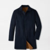 Italian Double-Faced Cashmere Coat in Navy