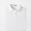 Solid Youth Performance Jersey Polo in White