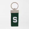 Michigan State Key Chain in Erin Green