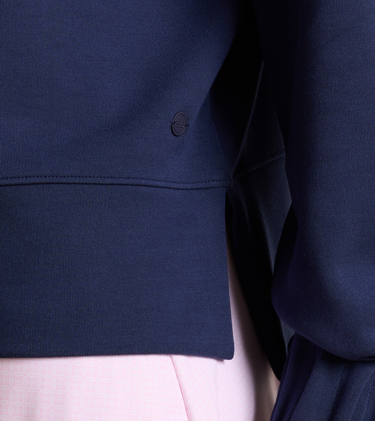 Flora Knit Hoodie in Navy 4 Flora Knit Hoodie in Navy