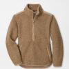 Tilly Bonded Sherpa Half Zip in CAMEL 16 Tilly Bonded Sherpa Half Zip in CAMEL