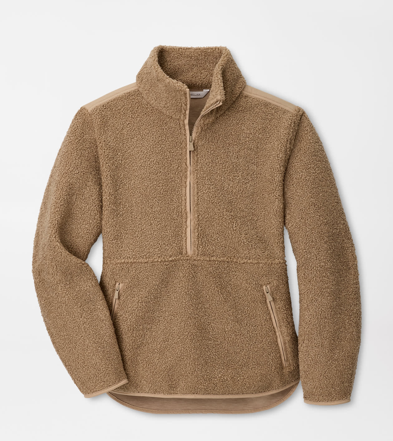 Tilly Bonded Sherpa Half Zip in CAMEL 1 Tilly Bonded Sherpa Half Zip in CAMEL