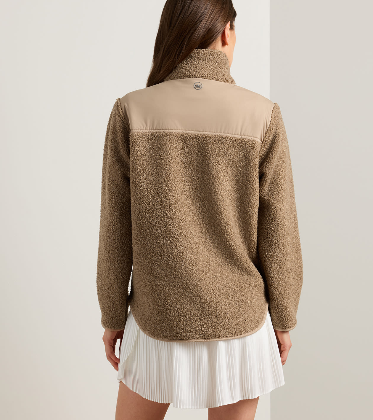 Tilly Bonded Sherpa Half Zip in CAMEL 3 Tilly Bonded Sherpa Half Zip in CAMEL