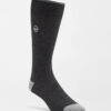 Solid Rib Crew Sock in Charcoal