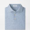 Rambla Performance Jersey Polo in WHITE / DARK AMBER