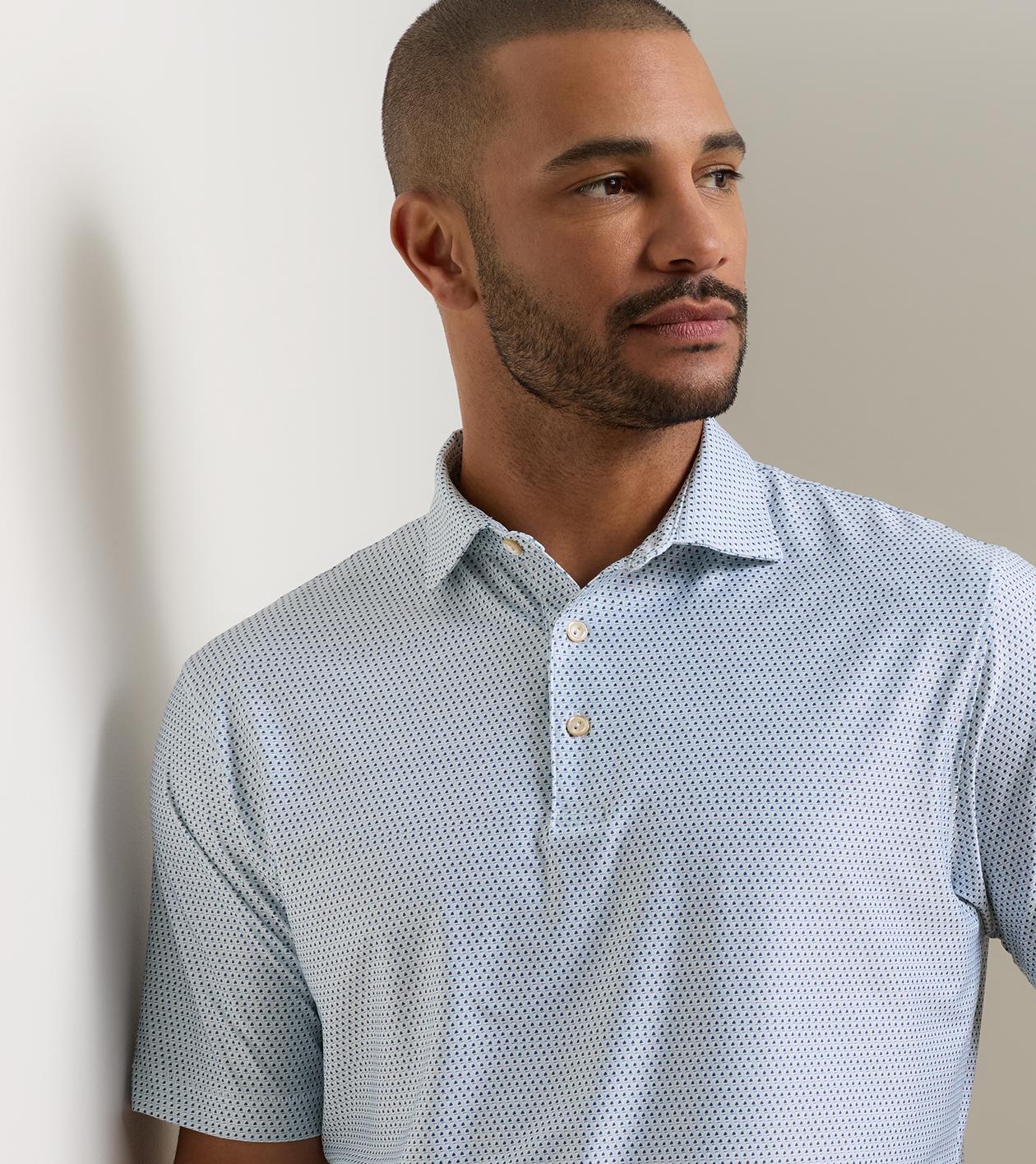 Hummingbird Performance Jersey Polo in White 5 Hummingbird Performance Jersey Polo in White