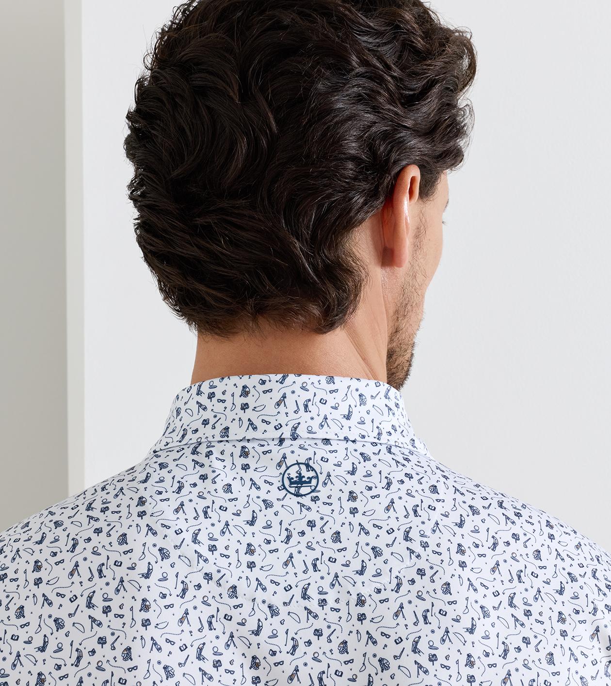 Read The Putt Performance Jersey Polo in White 4 Read The Putt Performance Jersey Polo in White