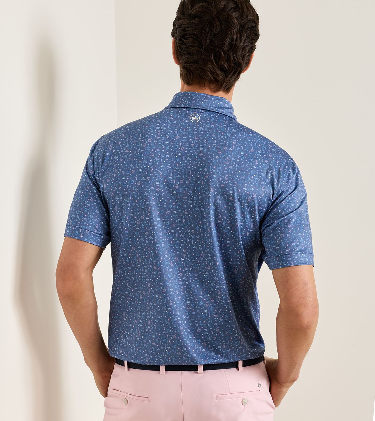 Ridge Performance Jersey Polo in BALI BLUE 3 Ridge Performance Jersey Polo in BALI BLUE