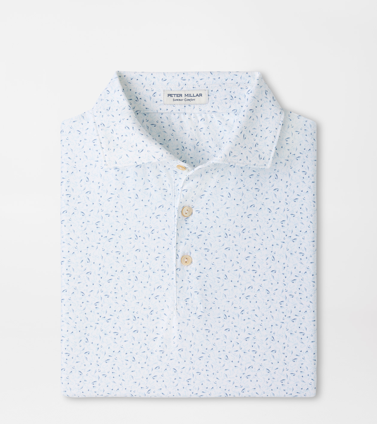 On The Line Performance Jersey Polo in White 1 On The Line Performance Jersey Polo in White