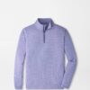Perth Basketweave Performance Quarter-Zip in GARDEN VIOLET