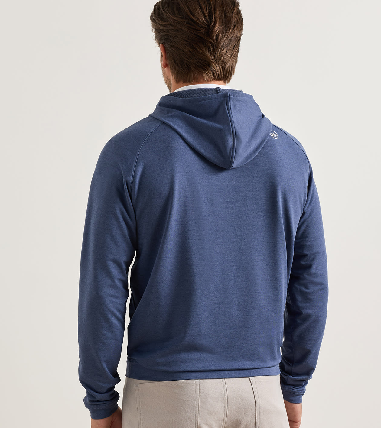 Pine Quarter-Zip Performance Hoodie in Navy 3 Pine Quarter-Zip Performance Hoodie in Navy