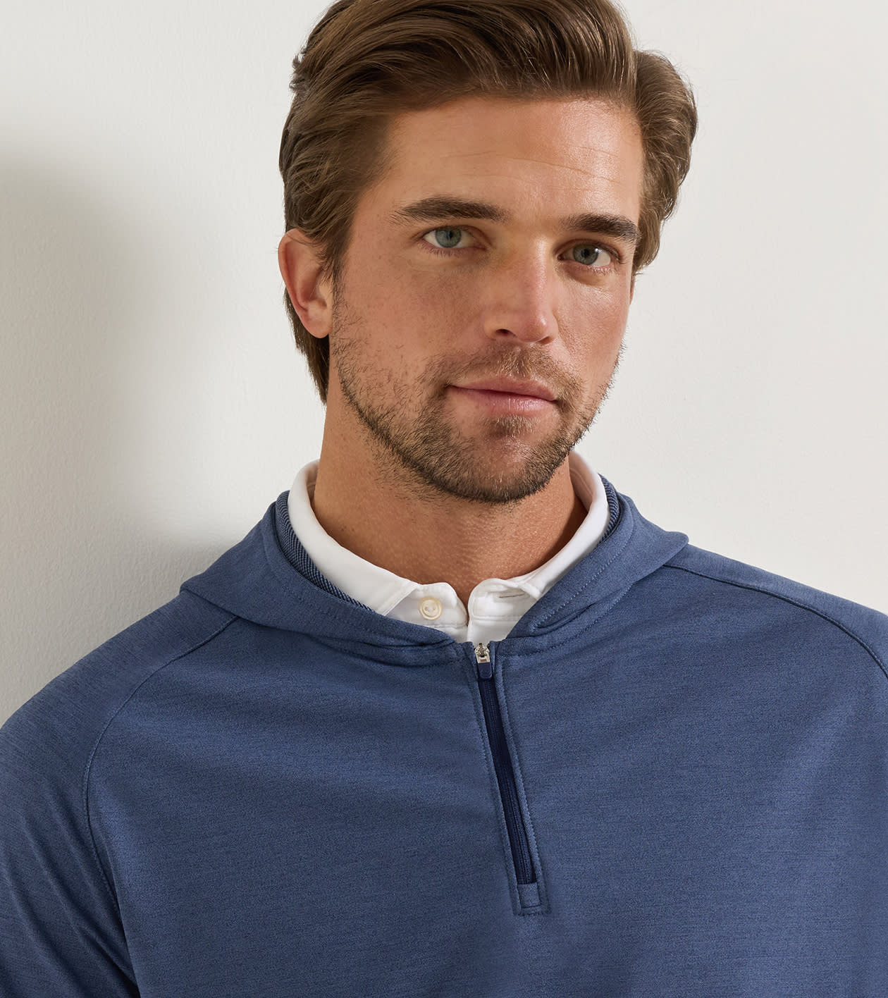 Pine Quarter-Zip Performance Hoodie in Navy 5 Pine Quarter-Zip Performance Hoodie in Navy