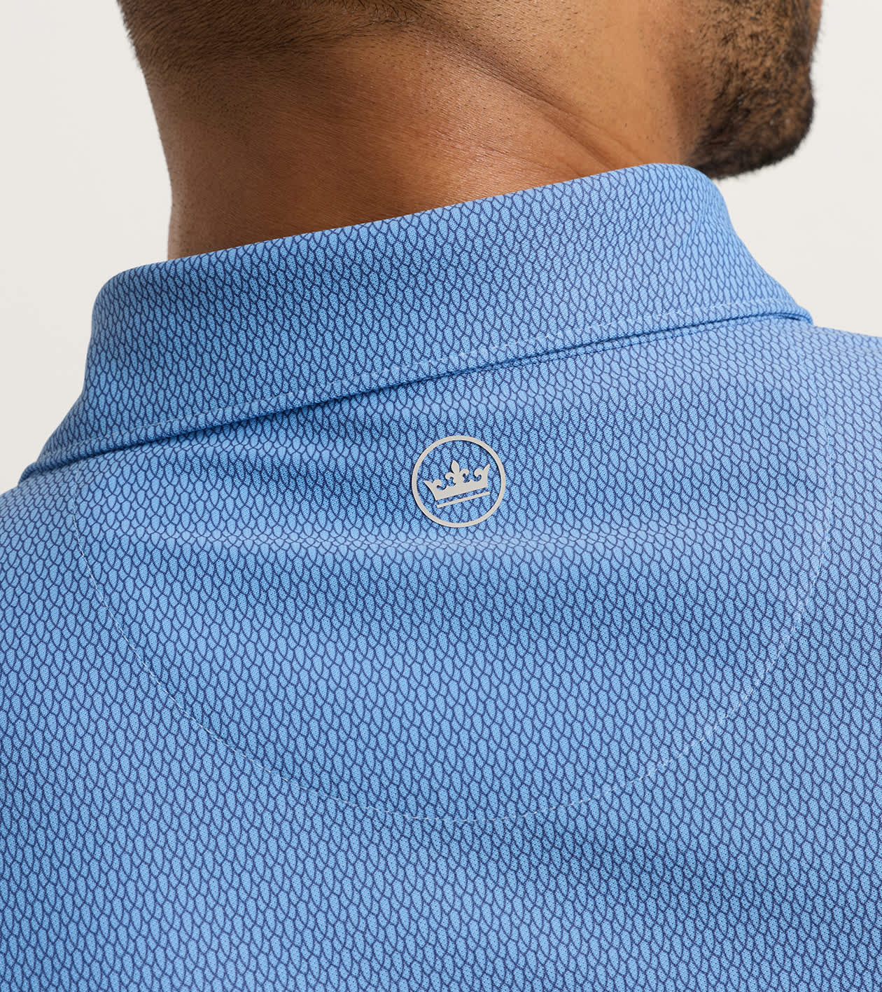 Currituck Performance Mesh Polo in Cottage Blue 4 Currituck Performance Mesh Polo in Cottage Blue
