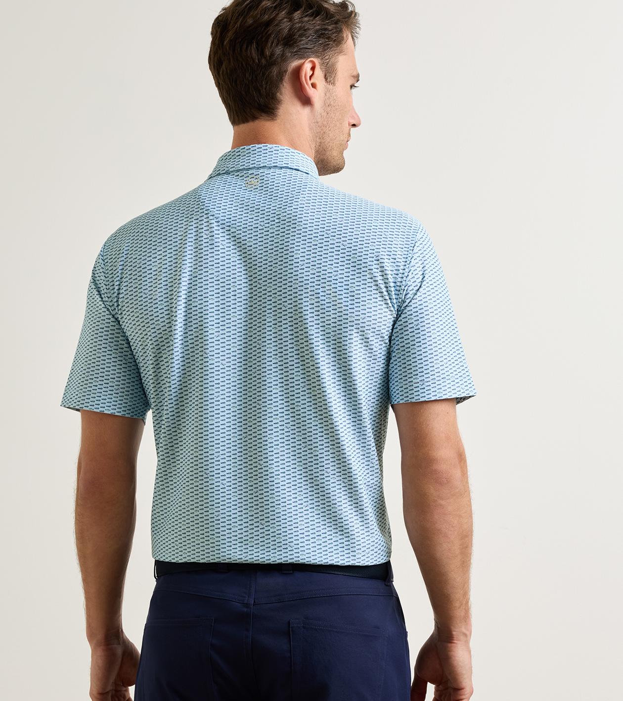 Duck Season Performance Mesh Polo in PALE BLUE 3 Duck Season Performance Mesh Polo in PALE BLUE