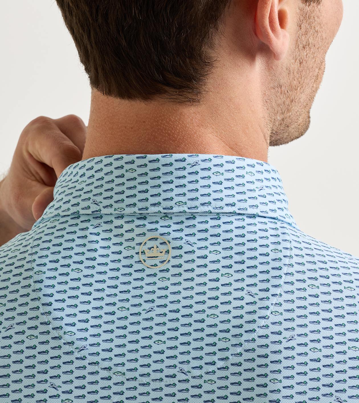 Duck Season Performance Mesh Polo in PALE BLUE 4 Duck Season Performance Mesh Polo in PALE BLUE