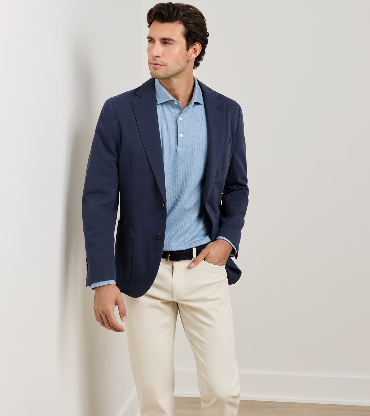 Weekend Cotton Cashmere Soft Jacket in PROVIDENCE BAY 5 Weekend Cotton Cashmere Soft Jacket in PROVIDENCE BAY