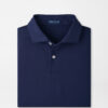 Albatross Cotton-Blend Piqué Polo in Navy