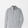 Stealth Stripe Performance Quarter-Zip in Gale Grey