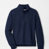 Flora Knit Jacquard Half-Zip Pullover in Navy 11 Flora Knit Jacquard Half-Zip Pullover in Navy