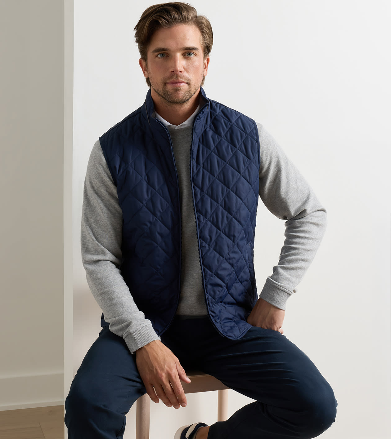 Essex Vest in Navy 2 Essex Vest in Navy