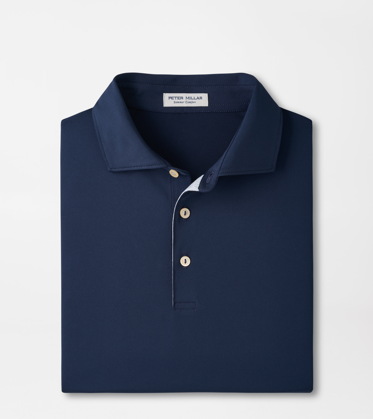 Solid Performance Jersey Polo in Navy 1 Solid Performance Jersey Polo in Navy