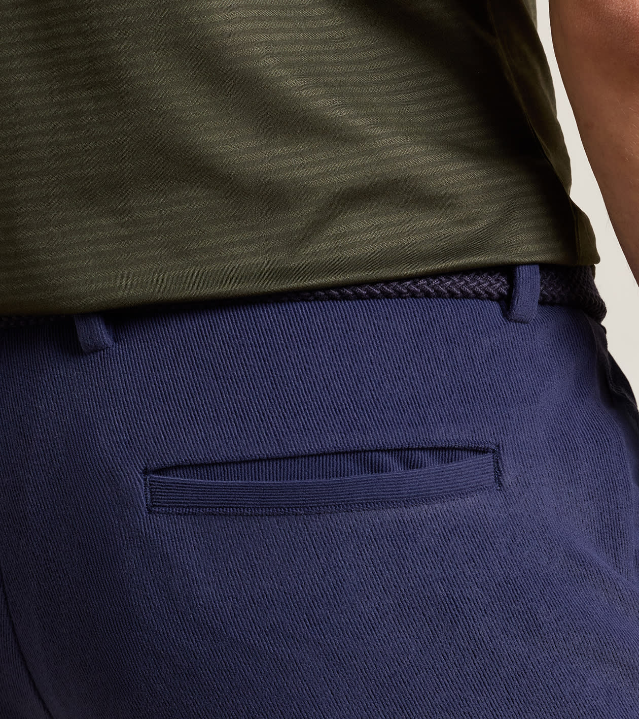 Bingham Corduroy Performance Trouser in Navy 4 Bingham Corduroy Performance Trouser in Navy