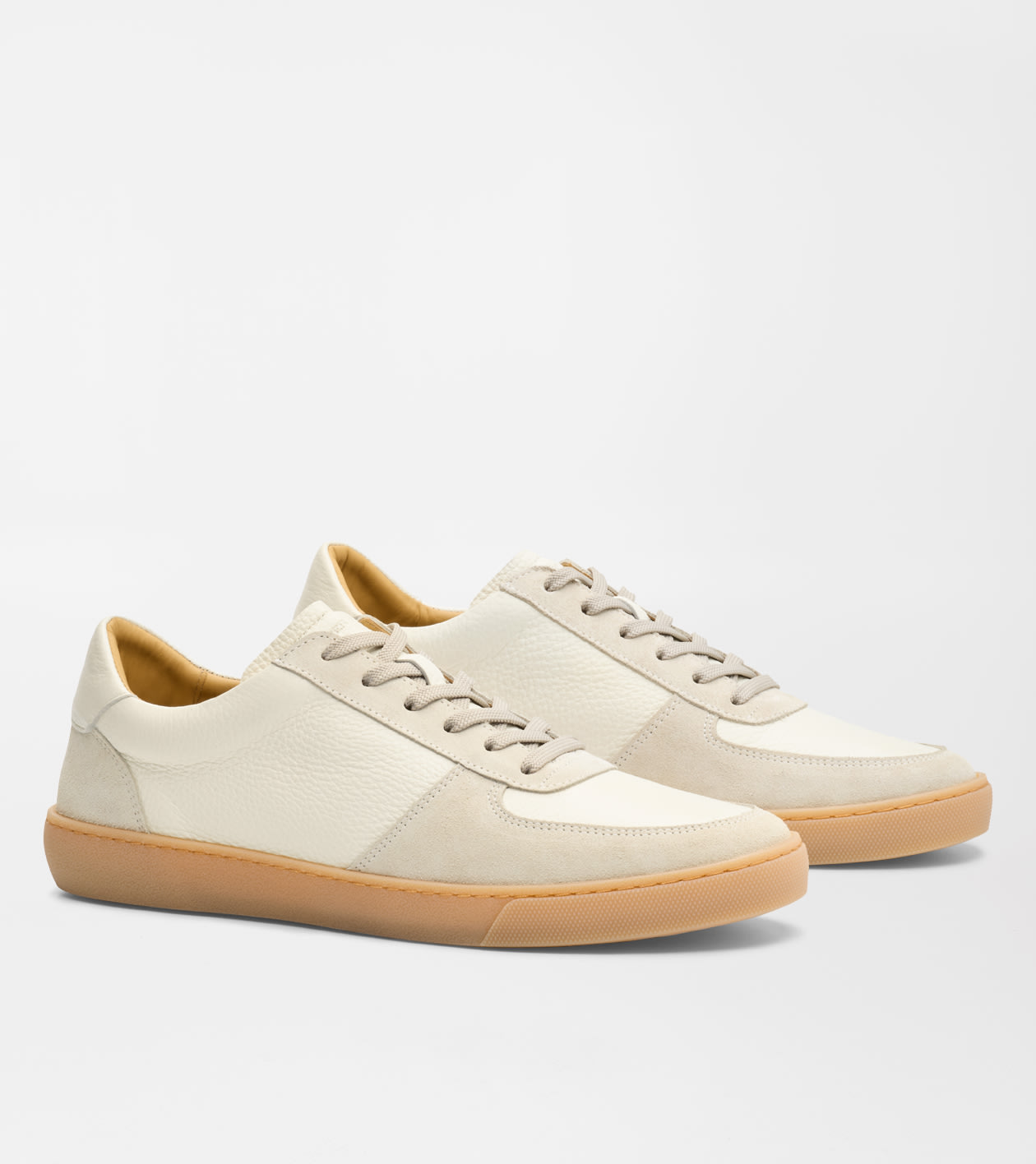 Odyssey Deerskin and Suede Sneaker in Ivory 4 Odyssey Deerskin and Suede Sneaker in Ivory