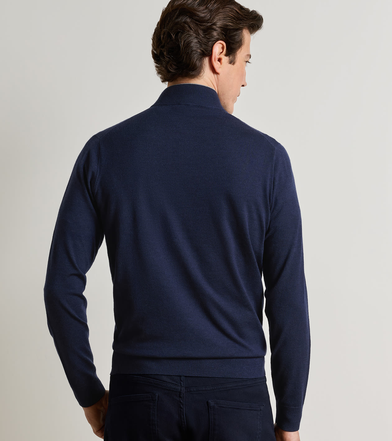 Excursionist Flex Quarter-Zip Sweater in Navy 3 Excursionist Flex Quarter-Zip Sweater in Navy