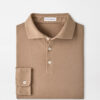 Crown Flex Cotton Long-Sleeve Polo in SAWGRASS 13 Crown Flex Cotton Long-Sleeve Polo in SAWGRASS