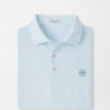 Crown Seal Logo Mosaic Performance Mesh Polo in PALE BLUE 11 Crown Seal Logo Mosaic Performance Mesh Polo in PALE BLUE