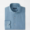 Elio Denim Cotton Sport Shirt in Light Indigo 8 Elio Denim Cotton Sport Shirt in Light Indigo