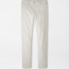Signature Sateen Flat Front Trouser in Stone