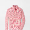 Atlanta Braves Perth Sugar Stripe Performance Quarter-Zip in Red3/White 3 Atlanta Braves Perth Sugar Stripe Performance Quarter-Zip in Red3/White