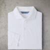 Pursuit Long-Sleeve Piqué Polo in White