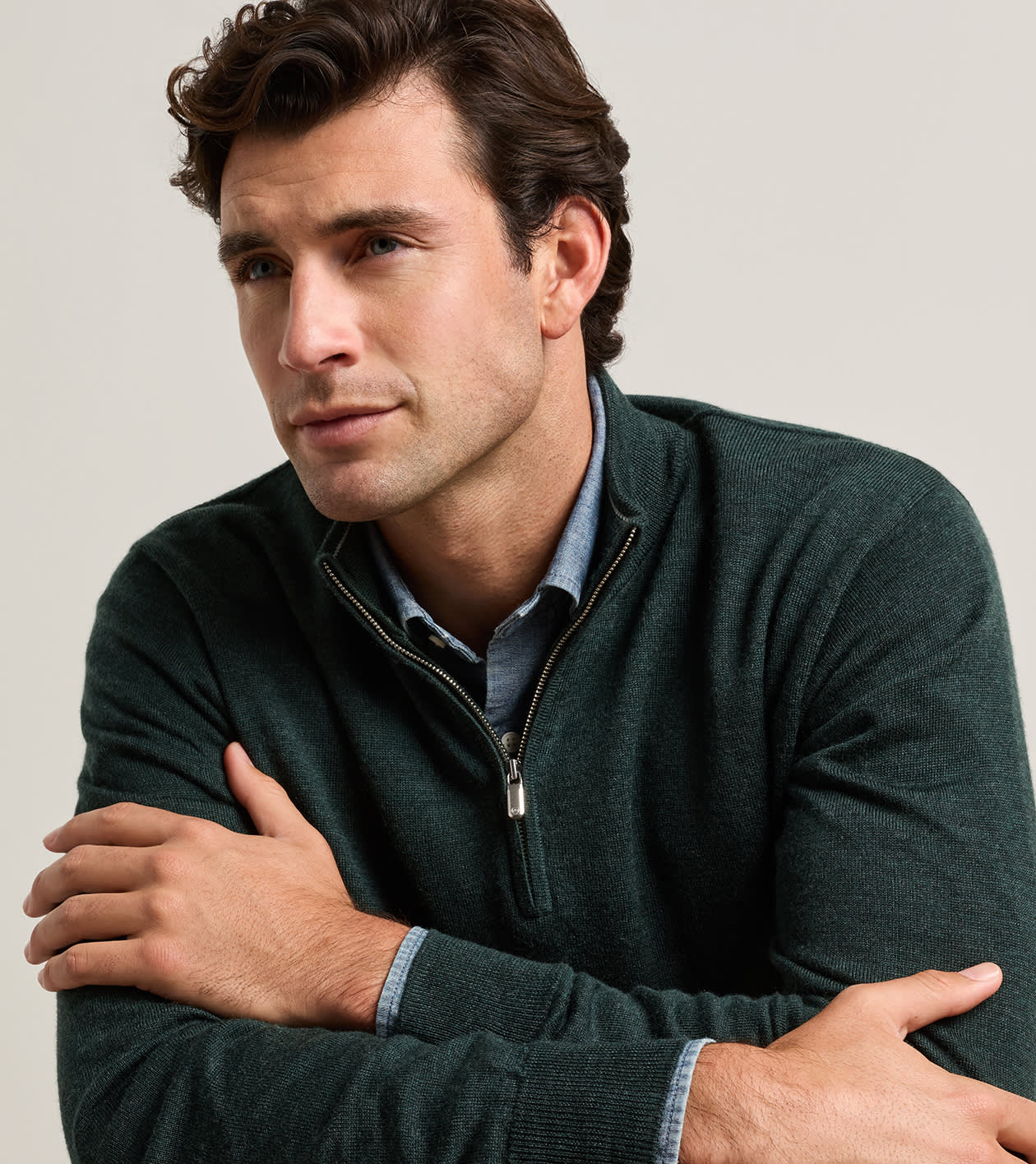 Autumn Crest Quarter-Zip in PINE BROOK 4 Autumn Crest Quarter-Zip in PINE BROOK