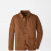 Artisan Crafted Cashmere Chore Coat in Saddle
