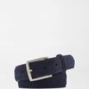 Excursionist Suede Belt in Dark Navy