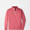 Perth Mélange Performance Quarter-Zip in RED CORAL
