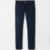 Vintage Washed Five-Pocket Denim in Dark Indigo