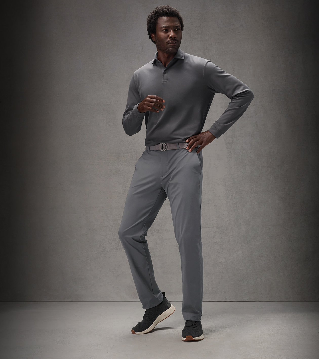 Pursuit Performance Flat-Front Trouser in CITYSCAPE 2 Pursuit Performance Flat-Front Trouser in CITYSCAPE