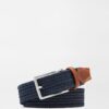 Waxed Braided Belt in Navy 10 Waxed Braided Belt in Navy