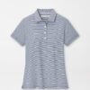 Jubilee Short-Sleeve Button Polo in Navy