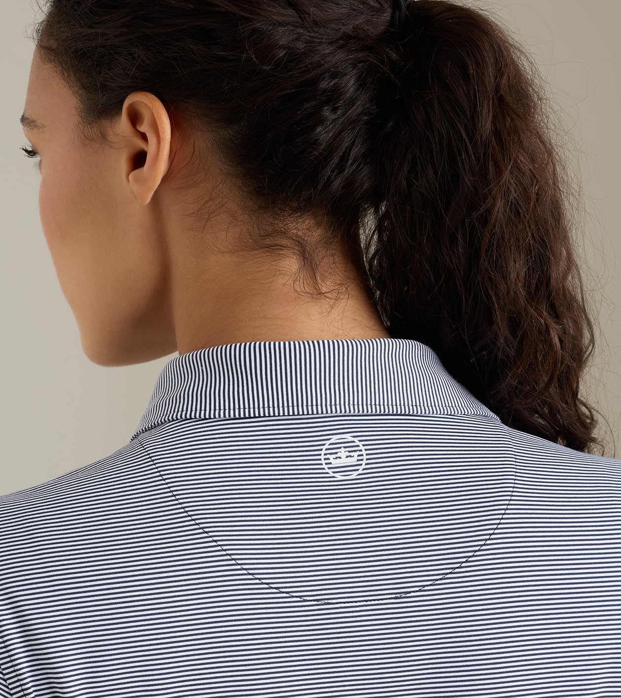 Jubilee Short-Sleeve Button Polo in Navy 4 Jubilee Short-Sleeve Button Polo in Navy