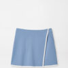 Charlotte Slit Skort in RAINWATER / SOFT WHITE