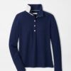 Coolspun Lite Cotton Piqué Long Sleeve Polo in NAVY / SOFT WHITE 9 Coolspun Lite Cotton Piqué Long Sleeve Polo in NAVY / SOFT WHITE