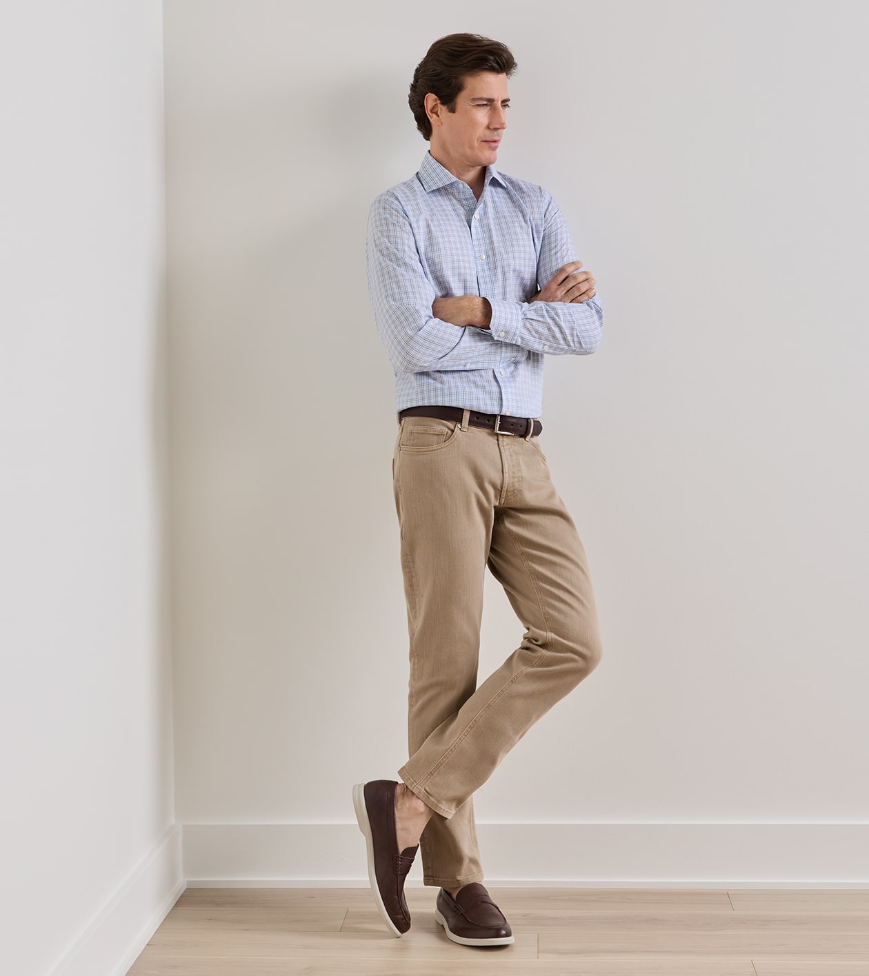 Excursionist Pebble Grain Penny Loafer in Chocolate 3 Excursionist Pebble Grain Penny Loafer in Chocolate