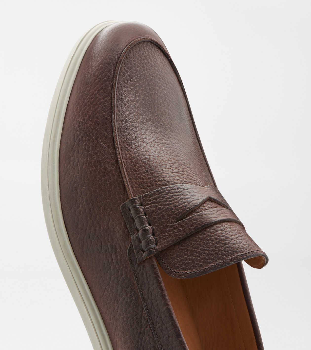 Excursionist Pebble Grain Penny Loafer in Chocolate 6 Excursionist Pebble Grain Penny Loafer in Chocolate