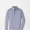Perth Sugar Stripe Performance Quarter-Zip in Navy/White 10 Perth Sugar Stripe Performance Quarter-Zip in Navy/White
