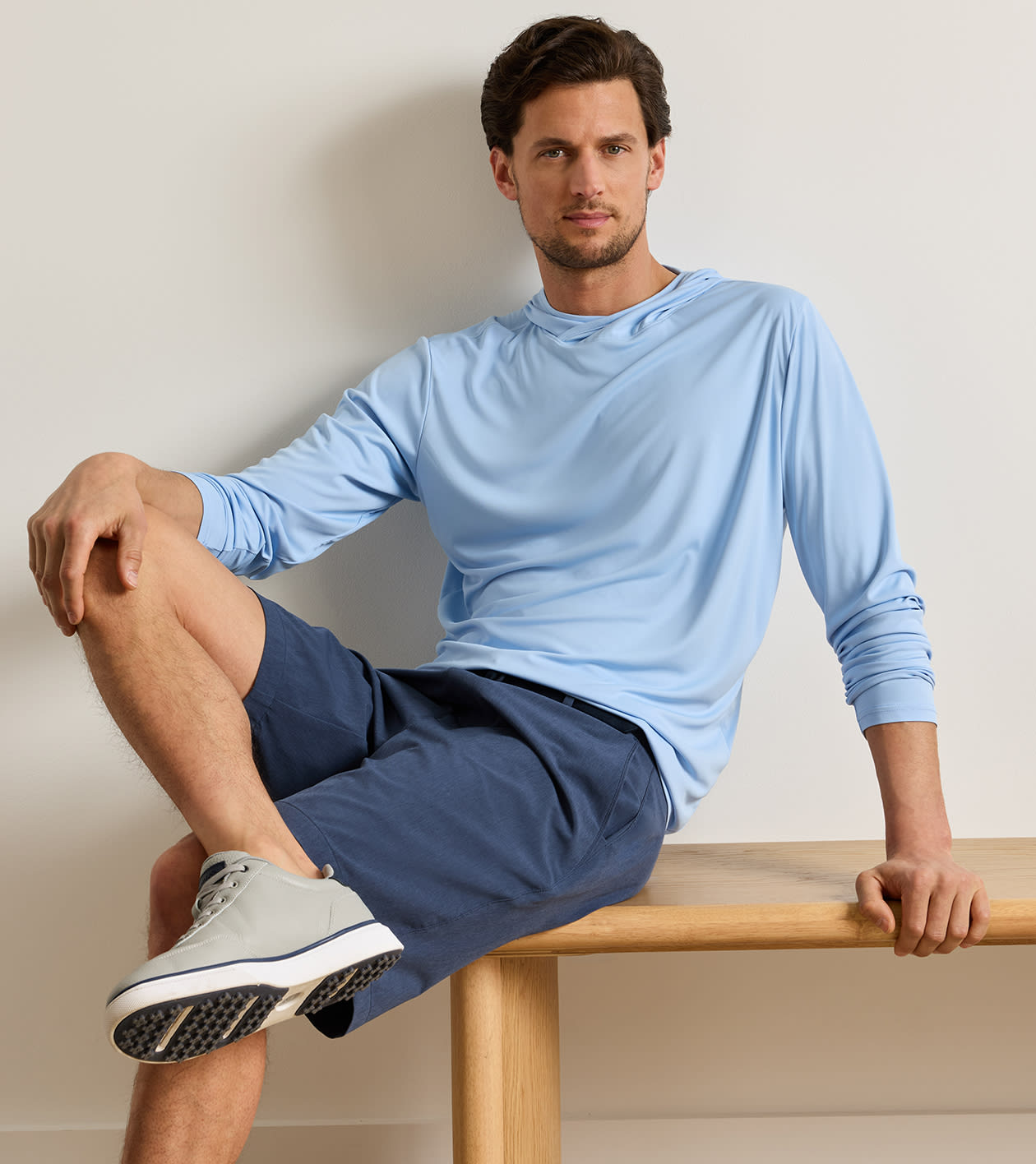 Featherweight Performance Sun Shirt Hoodie in Cottage Blue 2 Featherweight Performance Sun Shirt Hoodie in Cottage Blue